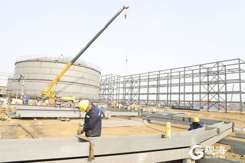 山東港口青島港液體化工碼頭建設(shè)工程加速施工